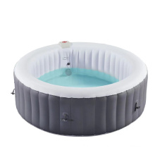 Factory OEM ODM Outdoor Integrated design Round inflatable spa pool whirlpool massage spa hot tub